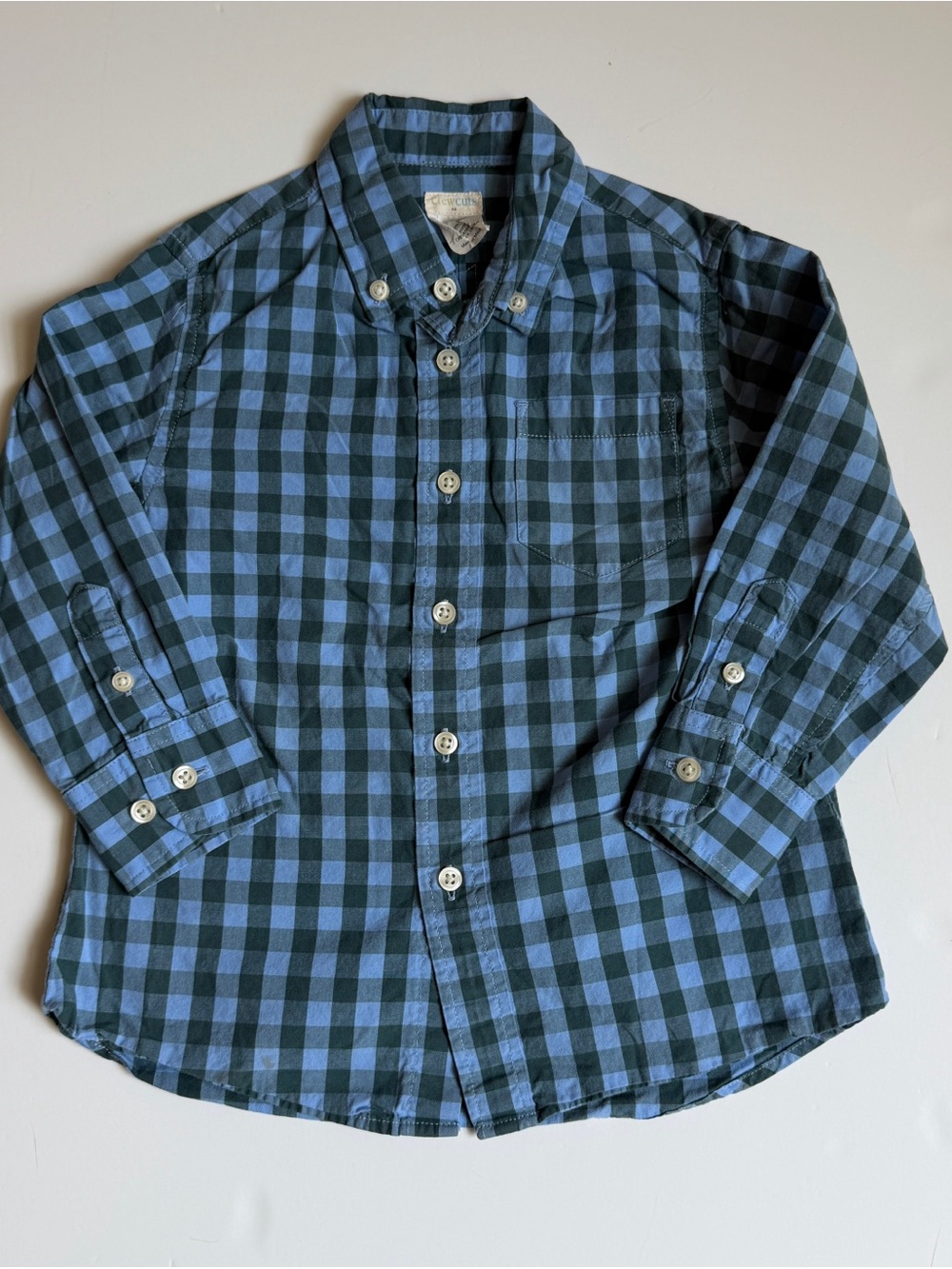 Bundle Cat & Jack and Crewcuts Boys Size 3T Gingham Button Down Shirts - Picture 6 of 15